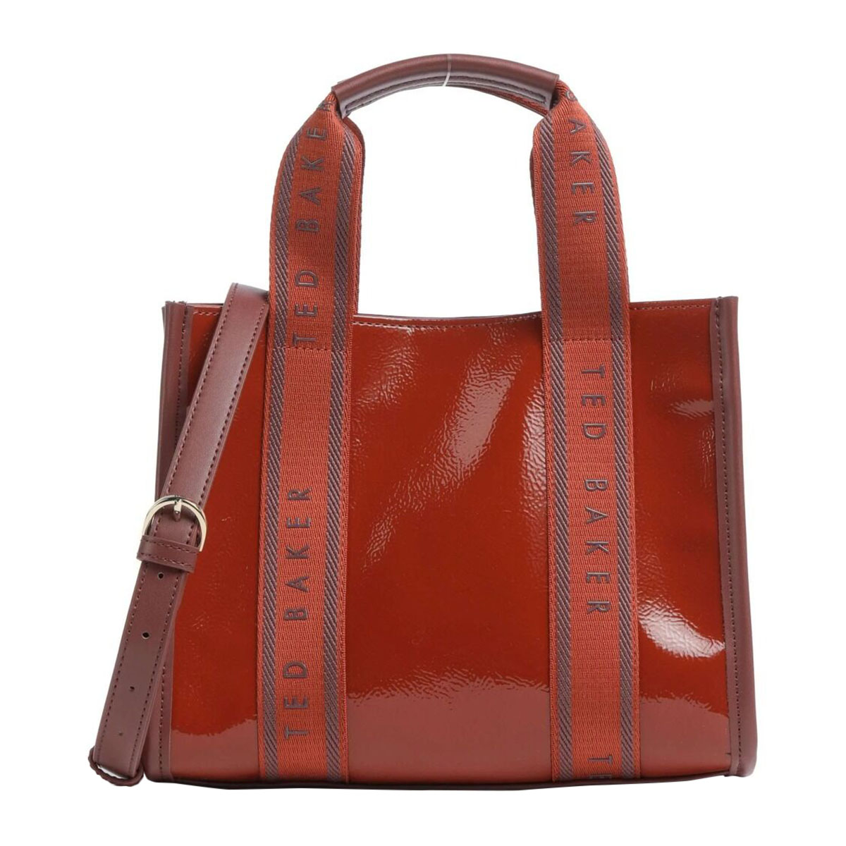 TED BAKER Celiane Webbing Patent Handbag | Hondos Center