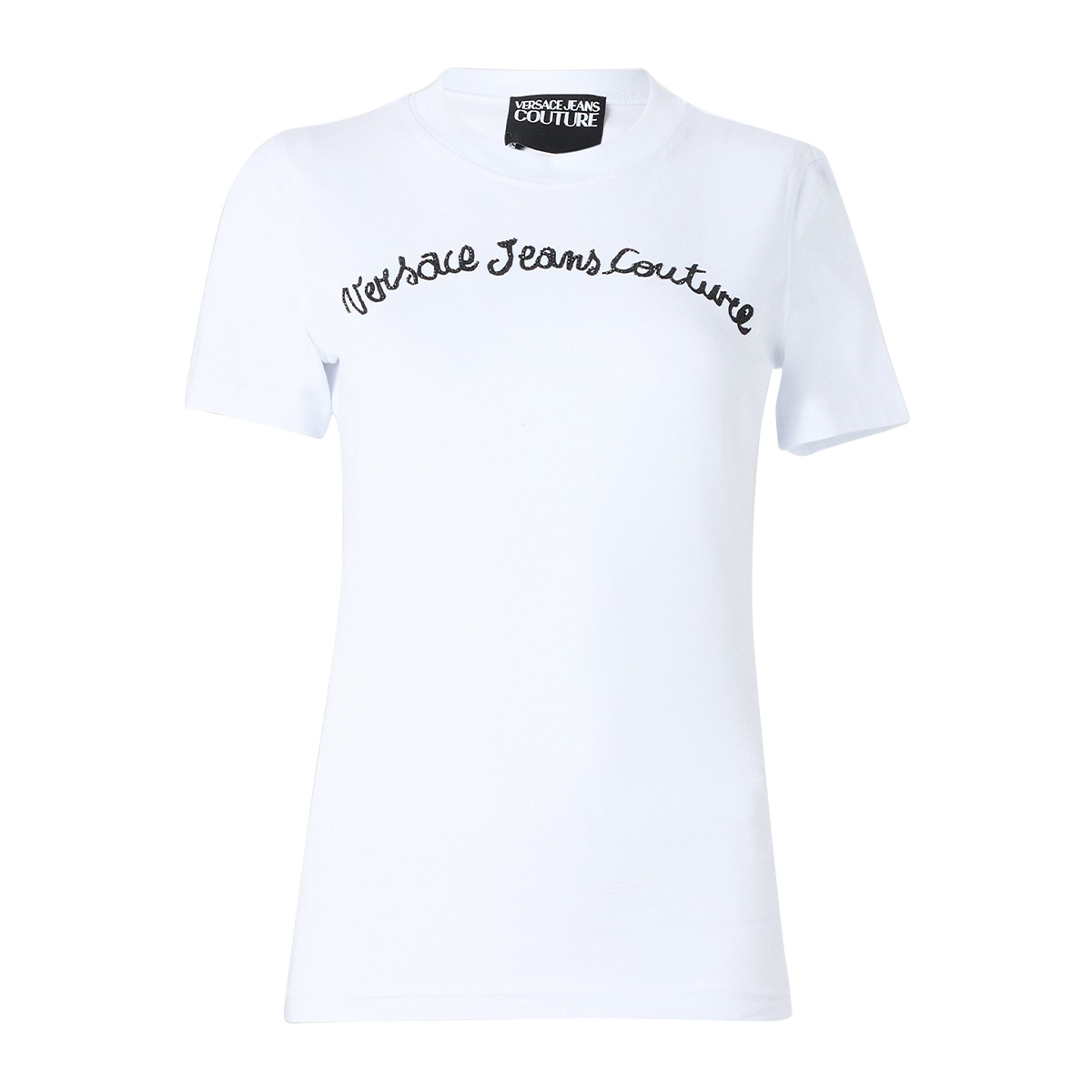 VERSACE JEANS COUTURE Logo & Rhinestone T-shirt | Hondos Center