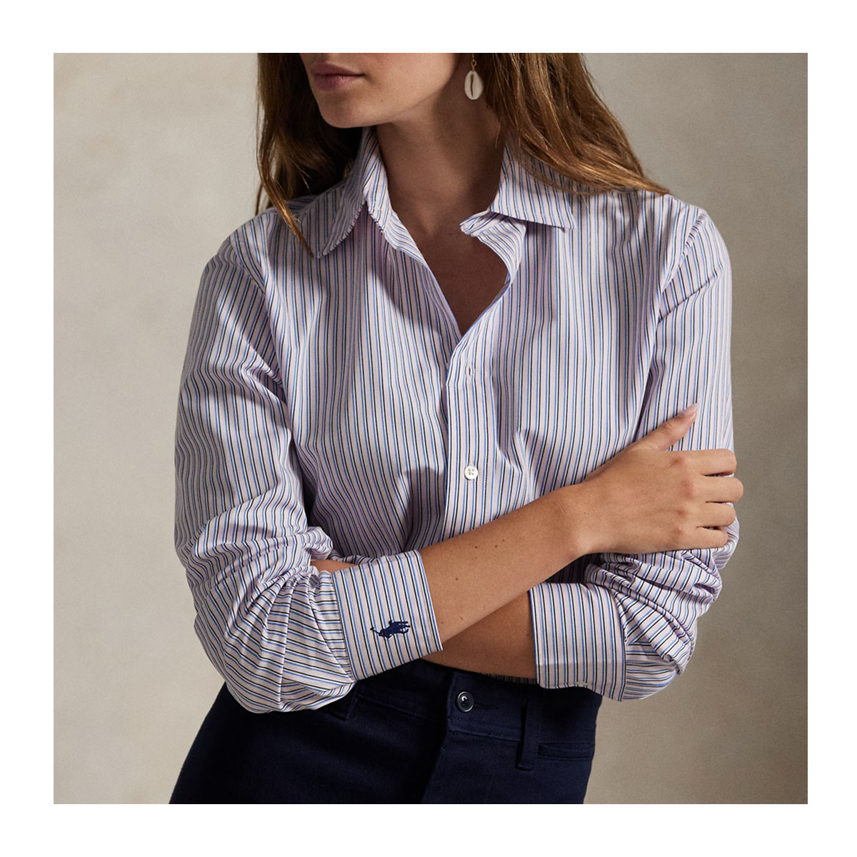 POLO RALPH LAUREN FASHION Striped Poplin Shirt | Hondos Center