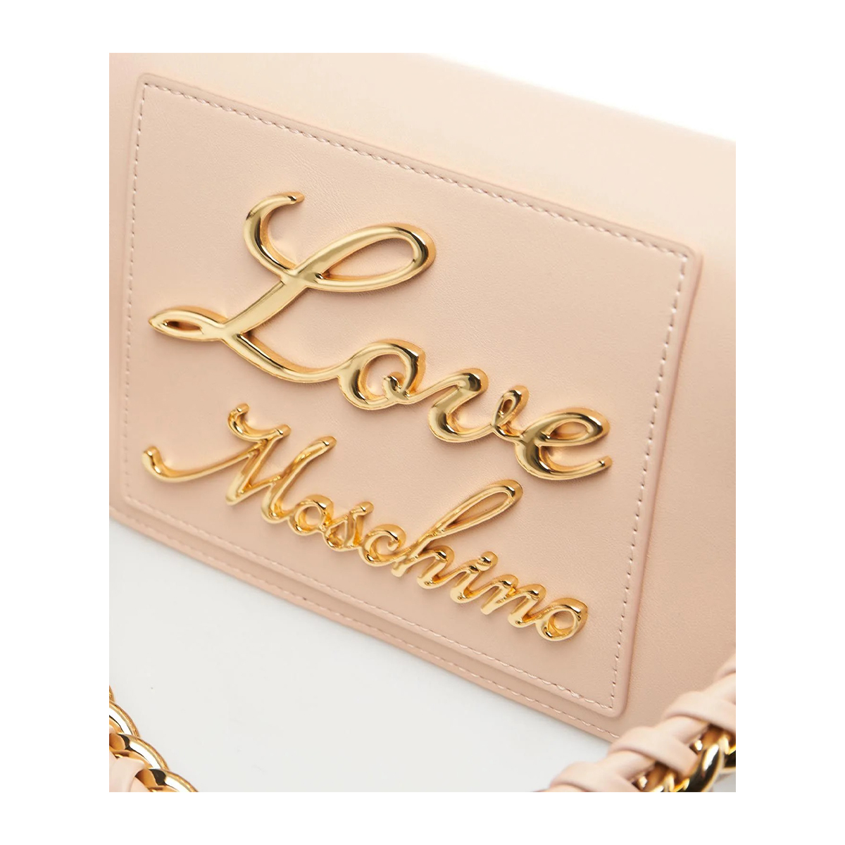 ＊LOVE MOSCHINO＊ ゴールドハート スニーカー 関税/送料込 Moschino LOVE logo printed leather sneakers women - Glamood