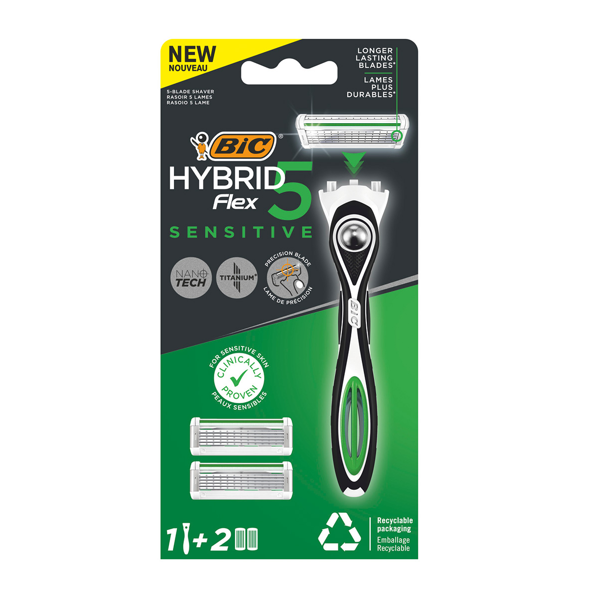 Ανδρικά Ξυραφάκια Hybrid 5 Flex Sensitive