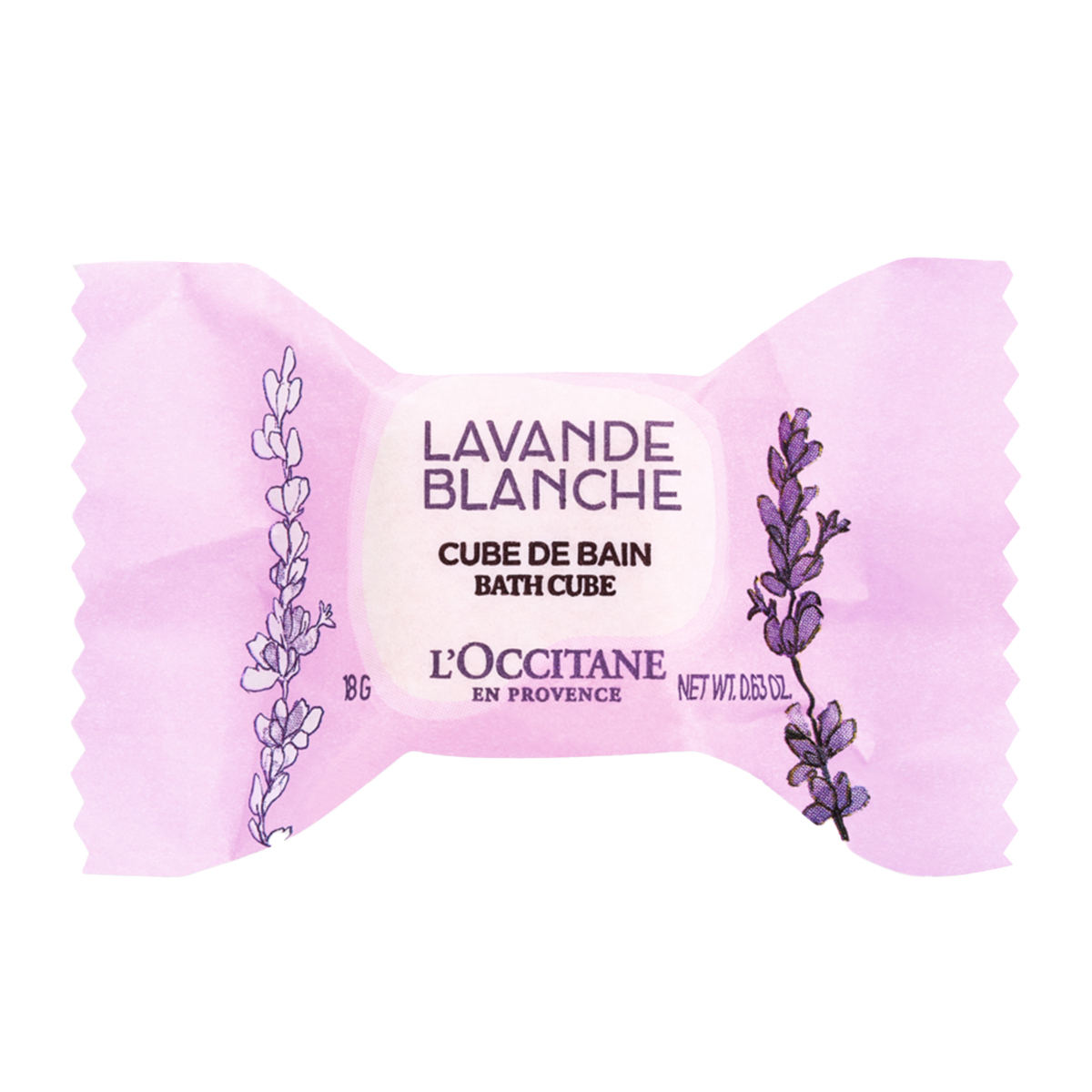 White Lavender Bath Cube 
