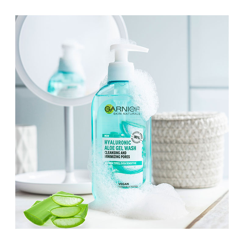 GARNIER Hyaluronic Aloe Gel Wash | Hondos Center