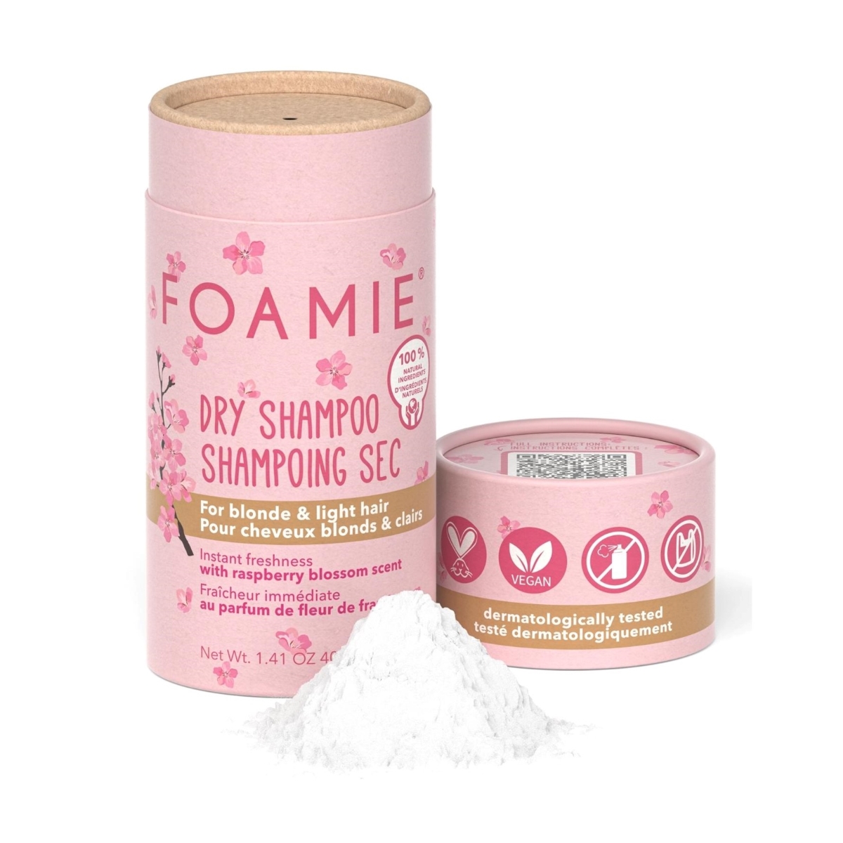 FOAMIE Dry Shampoo Berry Blonde για Ανοιχτόχρωμα/Ξανθά Μαλλιά Hondos