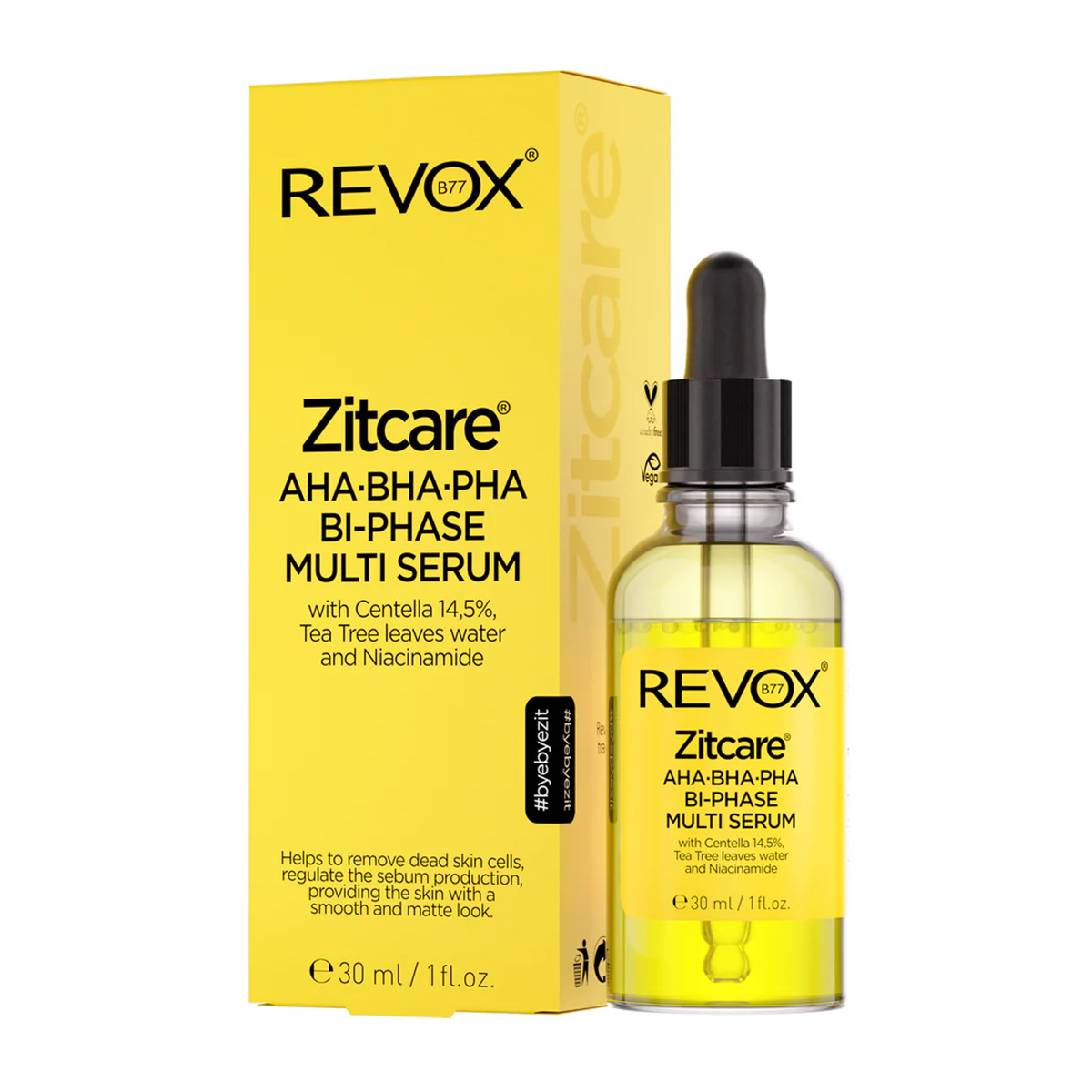 REVOX Zitcare Aha Bha Pha Bi-Phase Multi Serum | Hondos Center