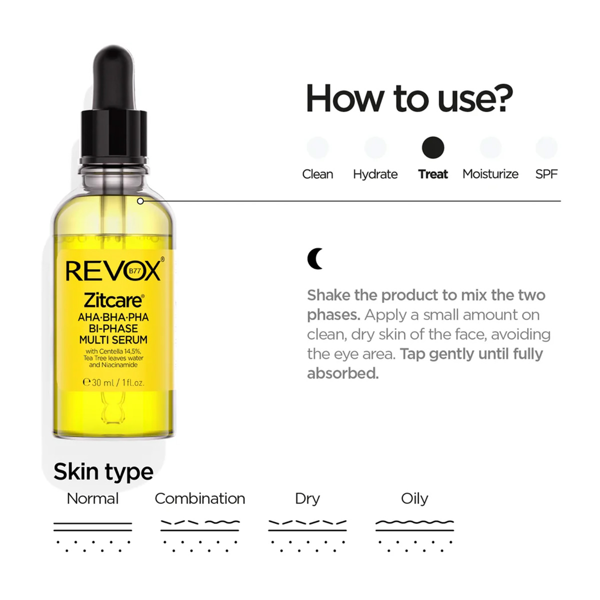 【タピオカ 】RevoxSkin 30mL 2本セット REVOX Zitcare Aha Bha Pha Active Face Toner | Hondos Center