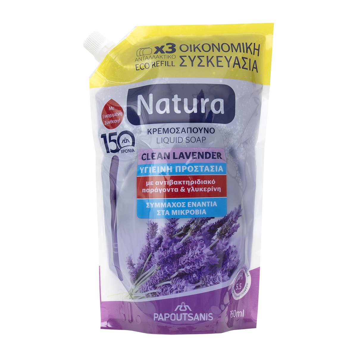 Κρεμοσάπουνο Ανταλλακτικό Clean Lavender 
