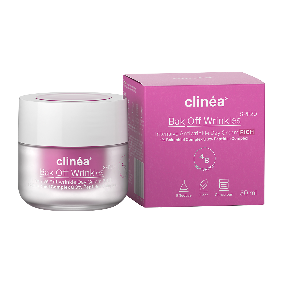 CLINEA Anti-Wrinkle Day Cream Bak Off Wrinkles Rich Spf20 | Hondos