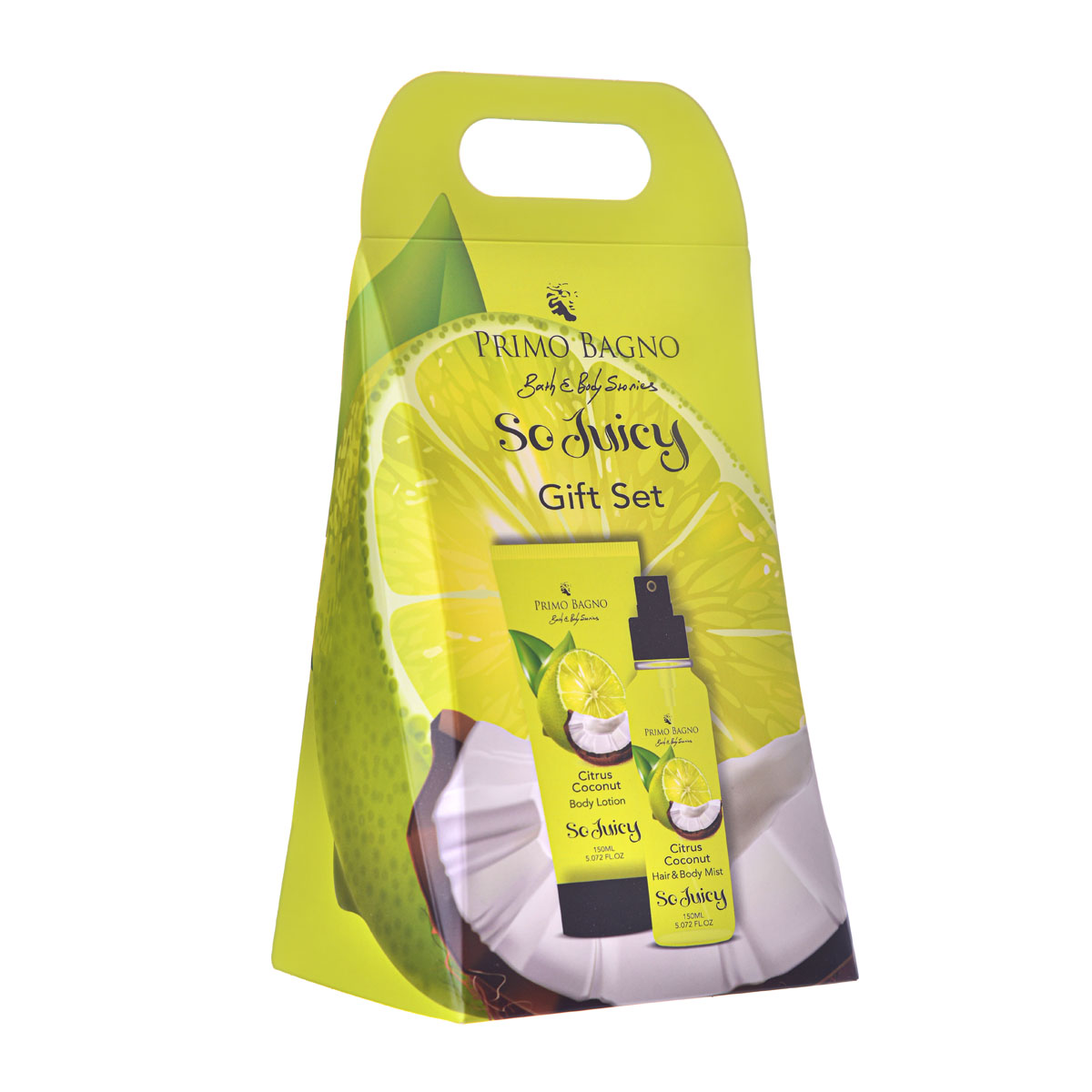Paper Bag Citrus Coconut With Body Lotion & Body Mist 