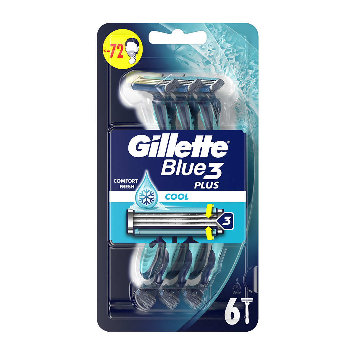 Blue3 Plus Cool Ξυραφάκια Μίας Χρήσης για Άνδρες