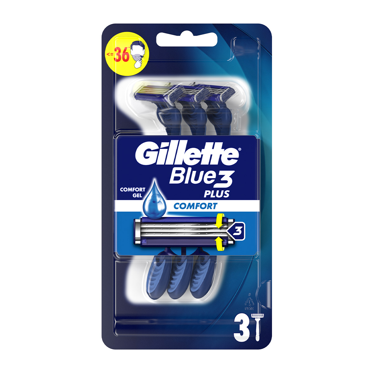 Blue3 Plus Comfort Ξυραφάκια Μίας Χρήσης για Άνδρες