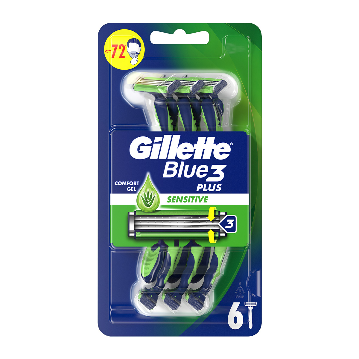 Blue3 Plus Sensitive Ξυραφάκια Μίας Χρήσης για Άνδρες