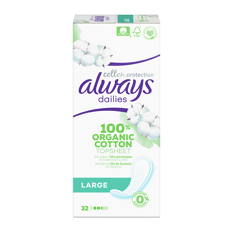 Dailies Cotton Protection Σερβιετάκια Large