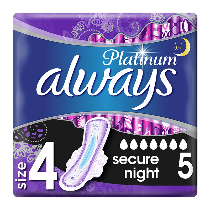 Platinum Secure Night Σερβιέτες με Φτερά