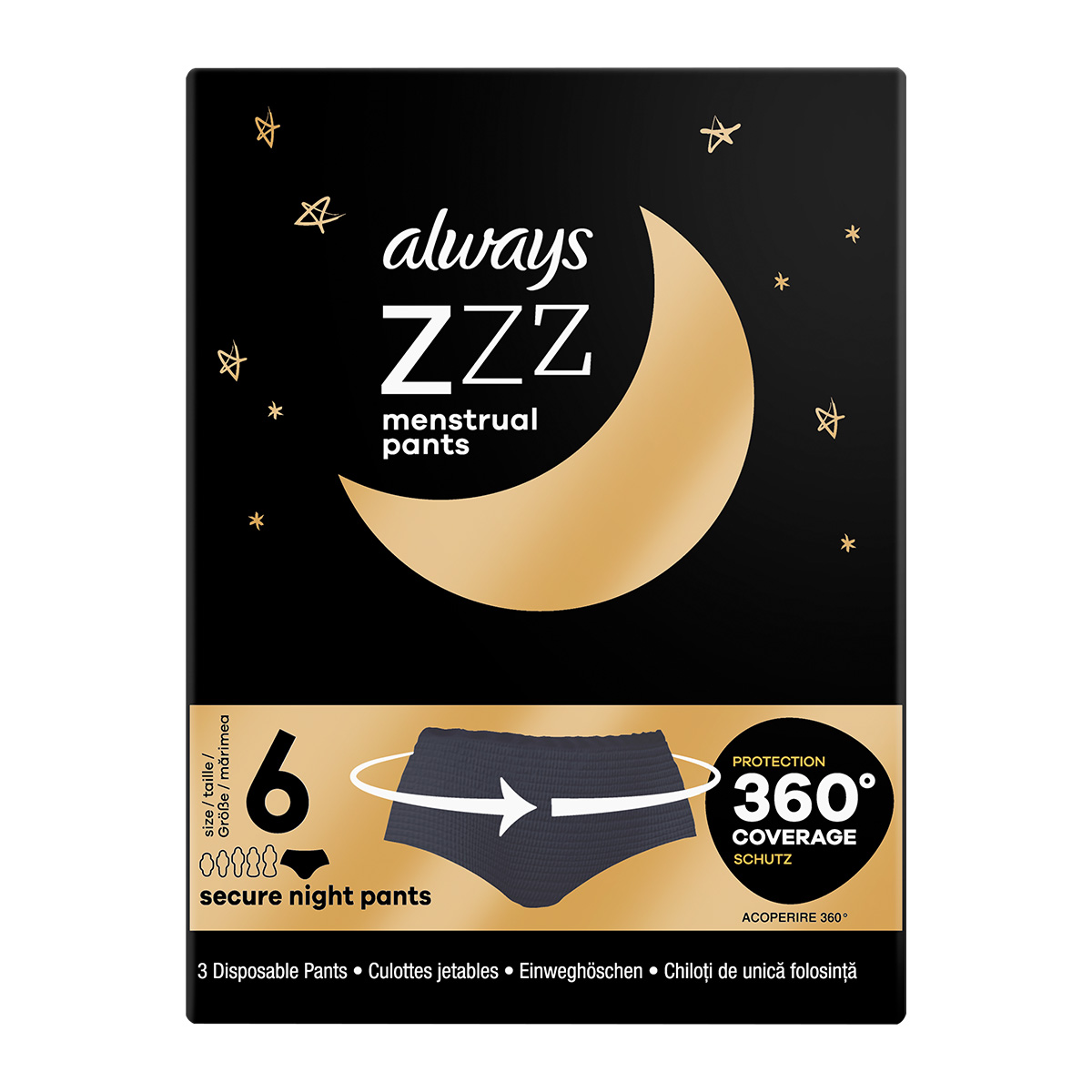ZZZs Εσώρουχα Περιόδου Νυκτός Μίας Χρήσης