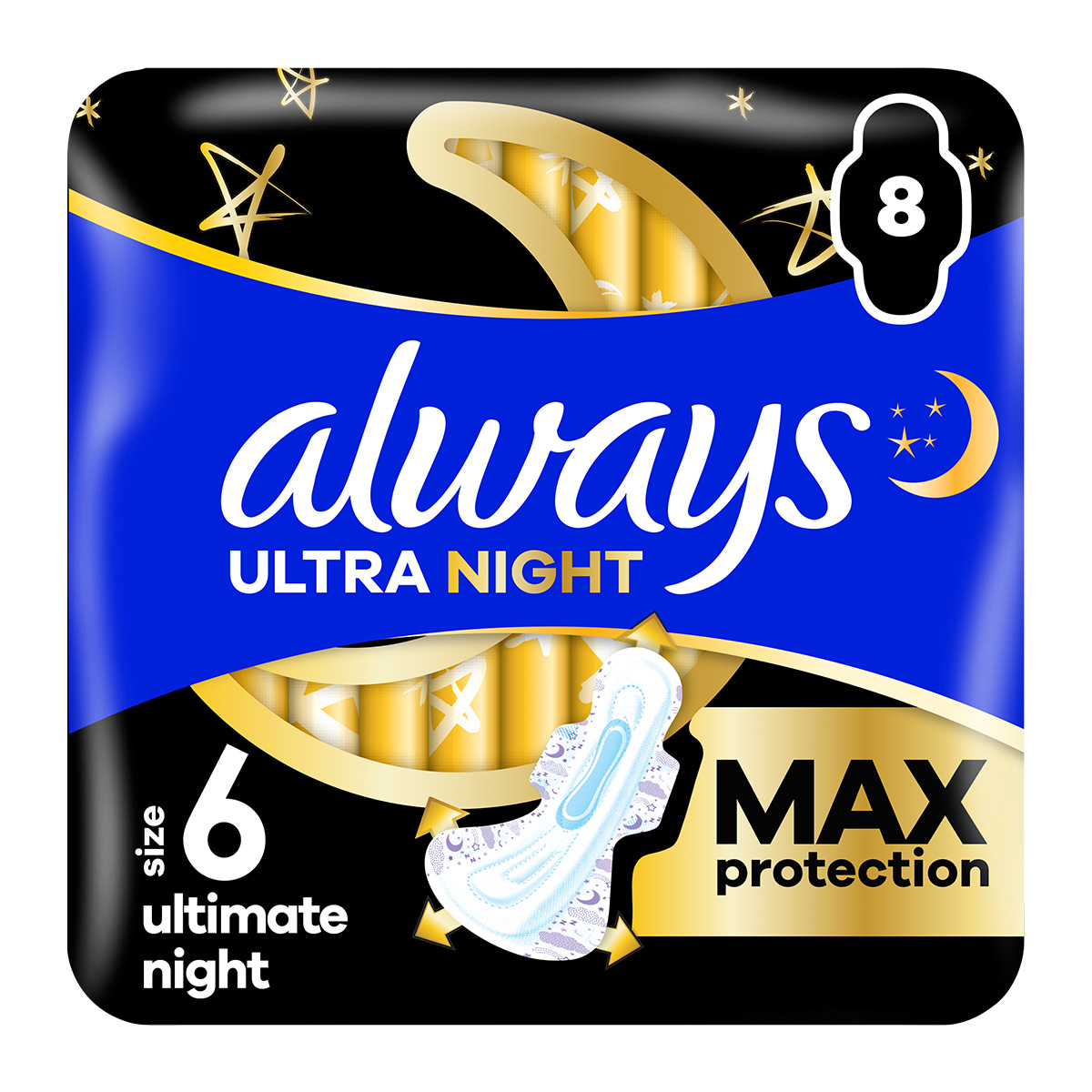 Ultra Σερβιέτες Secure Night Extra - Μέγεθος 6
