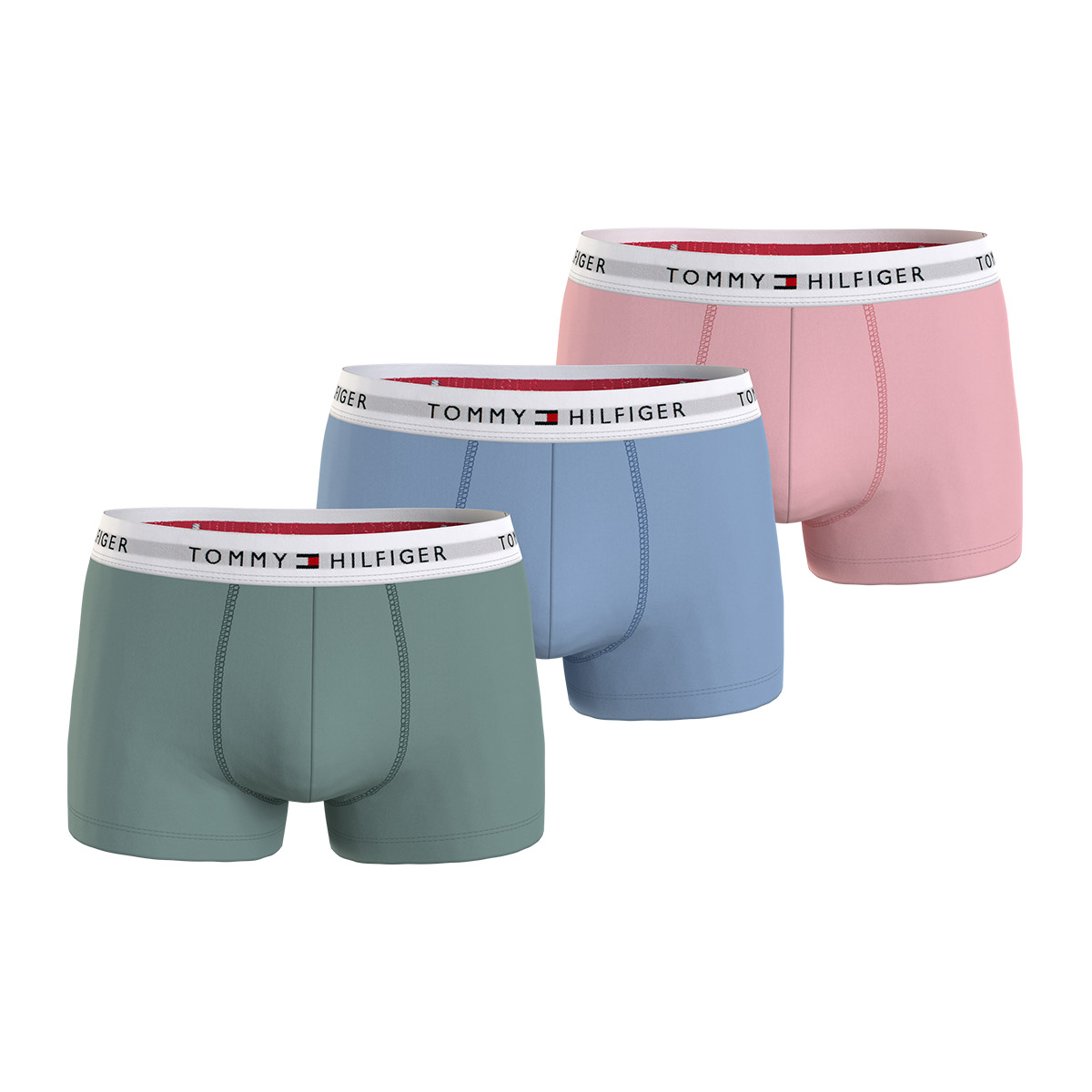 Tommy Hilfiger Mens 'Essential' Repeat Logo Boxer Trunks (3-Pack) – Eon  Clothing